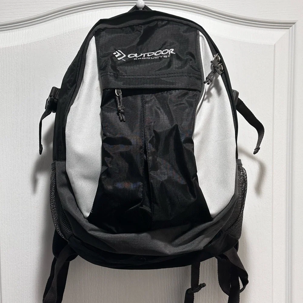 Outdoors Black and Gray Backpack